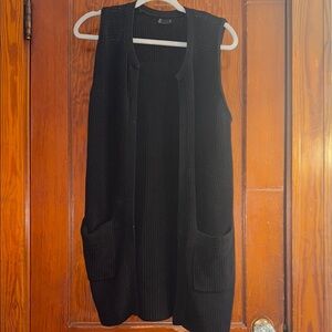 Lucky Brand Open-Front Statement Cardigan Vest – Size Small – Fall 2015